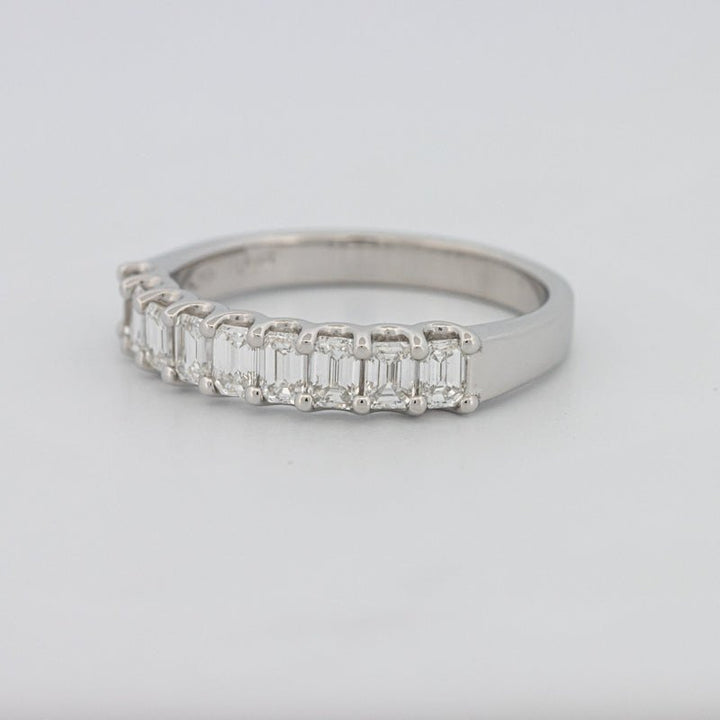 9 Half Emerald Eternity Ring - ZIZOV DIAMONDS