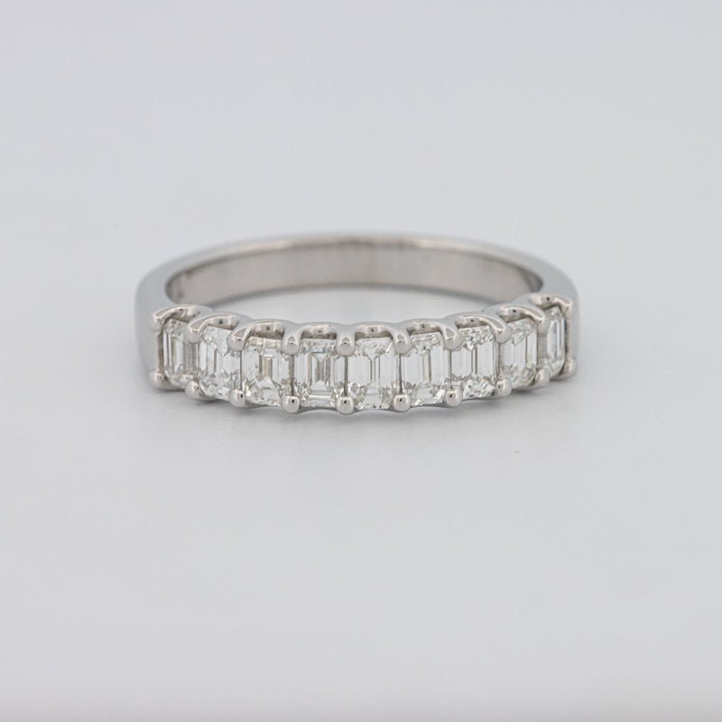 9 Half Emerald Eternity Ring - ZIZOV DIAMONDS