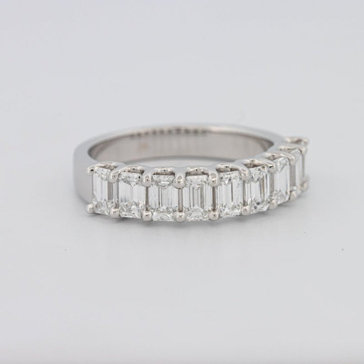 9 Half Emerald Eternity Ring - ZIZOV DIAMONDS