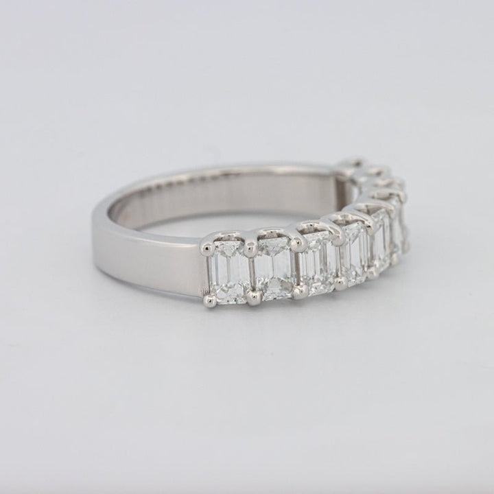 9 Half Emerald Eternity Ring - ZIZOV DIAMONDS