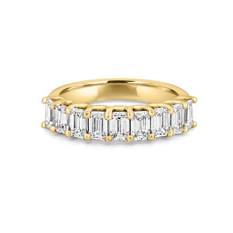 9 Half Emerald Eternity Ring - ZIZOV DIAMONDS