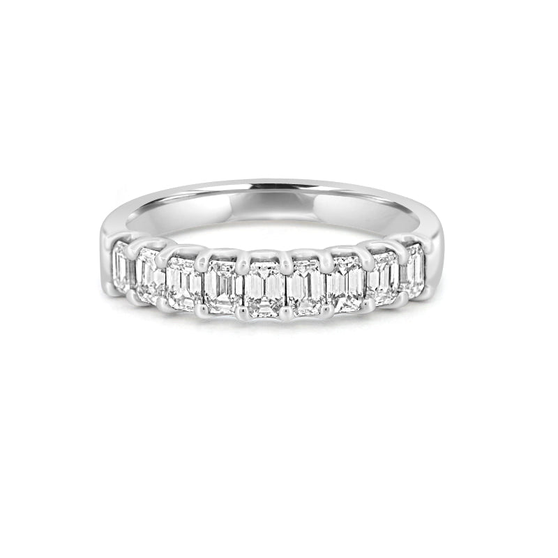 9 Half Emerald Eternity Ring - ZIZOV DIAMONDS