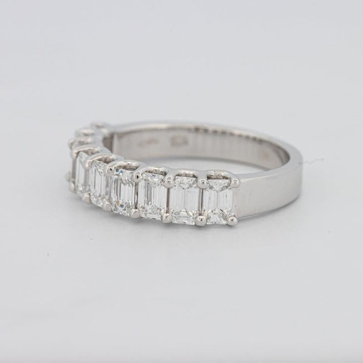 9 Half Emerald Eternity Ring - ZIZOV DIAMONDS