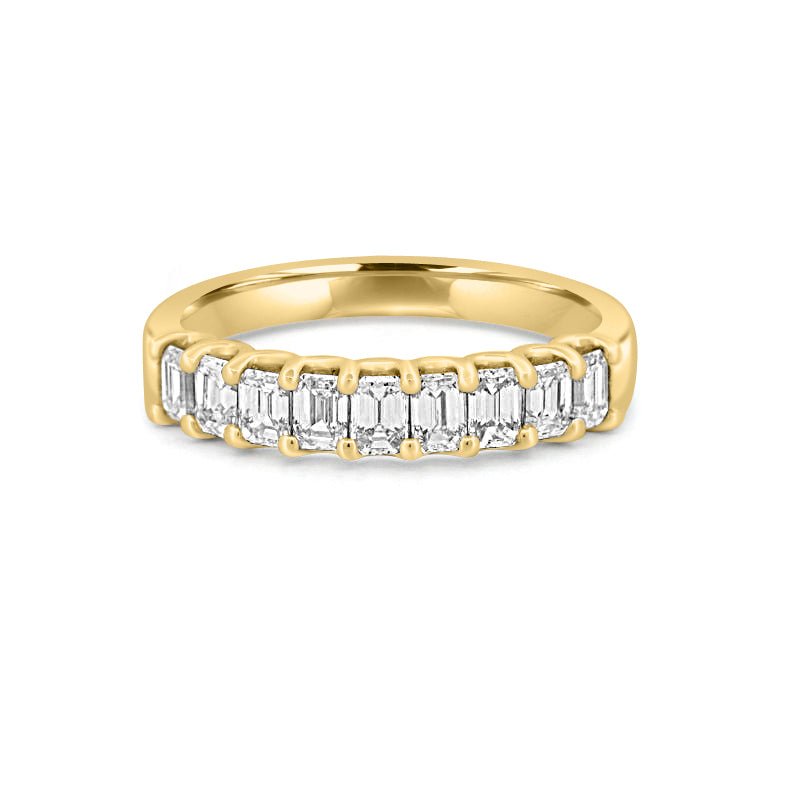 9 Half Emerald Eternity Ring - ZIZOV DIAMONDS