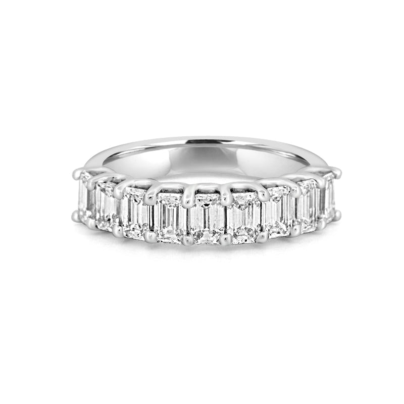 9 Half Emerald Eternity Ring - ZIZOV DIAMONDS