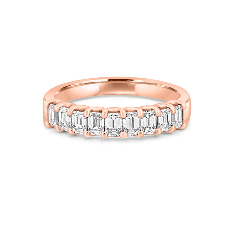 9 Half Emerald Eternity Ring - ZIZOV DIAMONDS