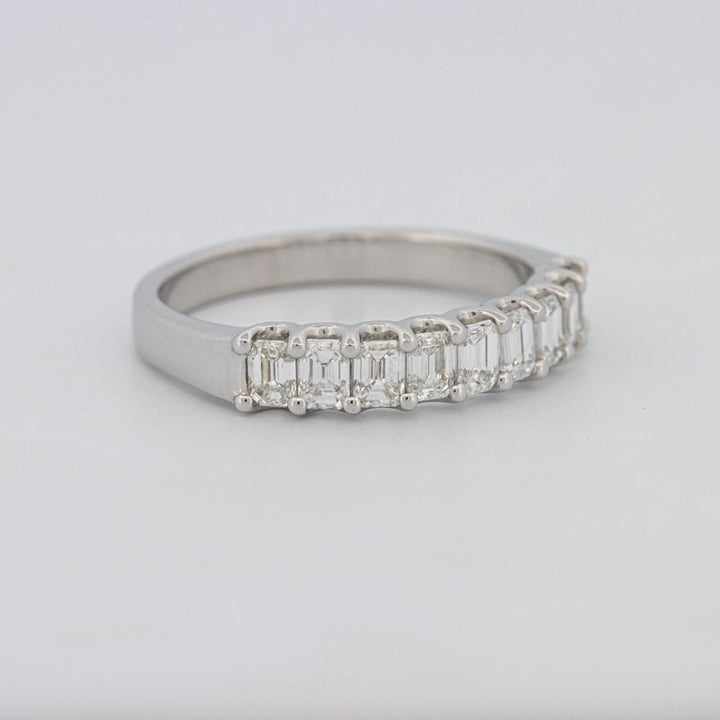 9 Half Emerald Eternity Ring - ZIZOV DIAMONDS