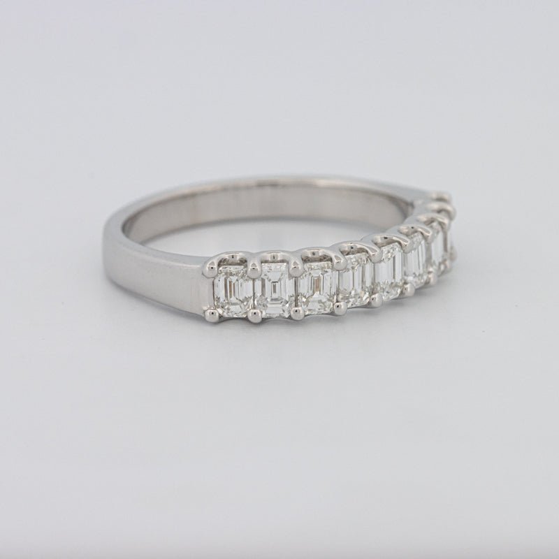 9 Half Emerald Eternity Ring - ZIZOV DIAMONDS