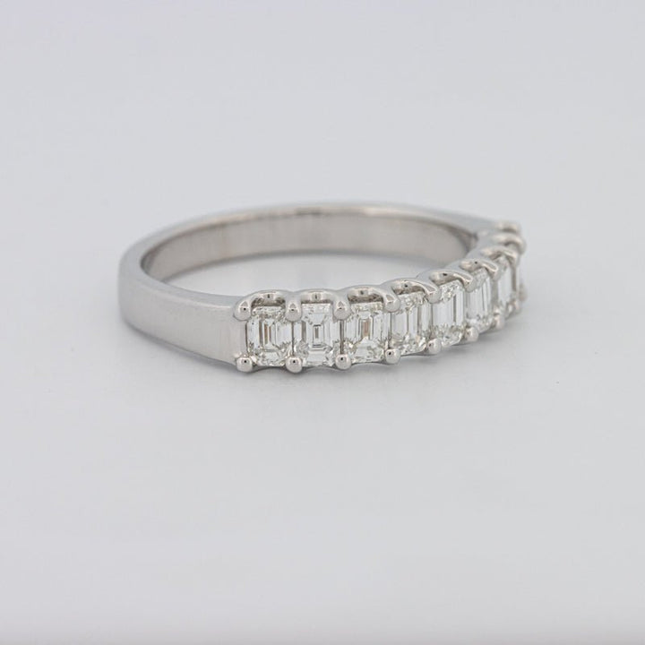 9 Half Emerald Eternity Ring - ZIZOV DIAMONDS
