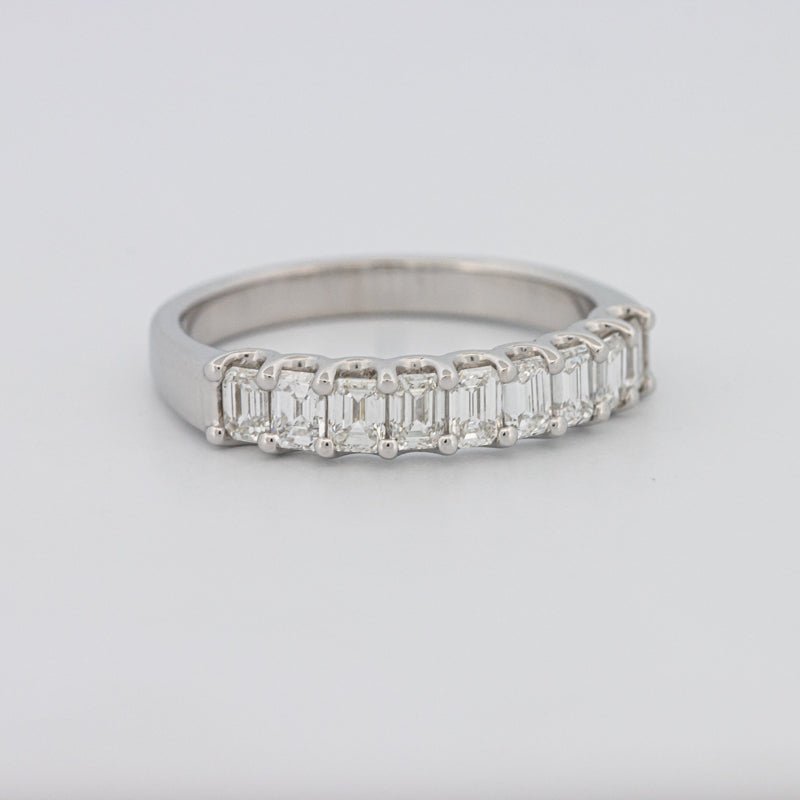 9 Half Emerald Eternity Ring - ZIZOV DIAMONDS