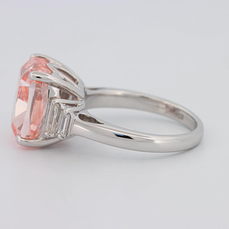 Cushion Cut Pink Diamond Ring