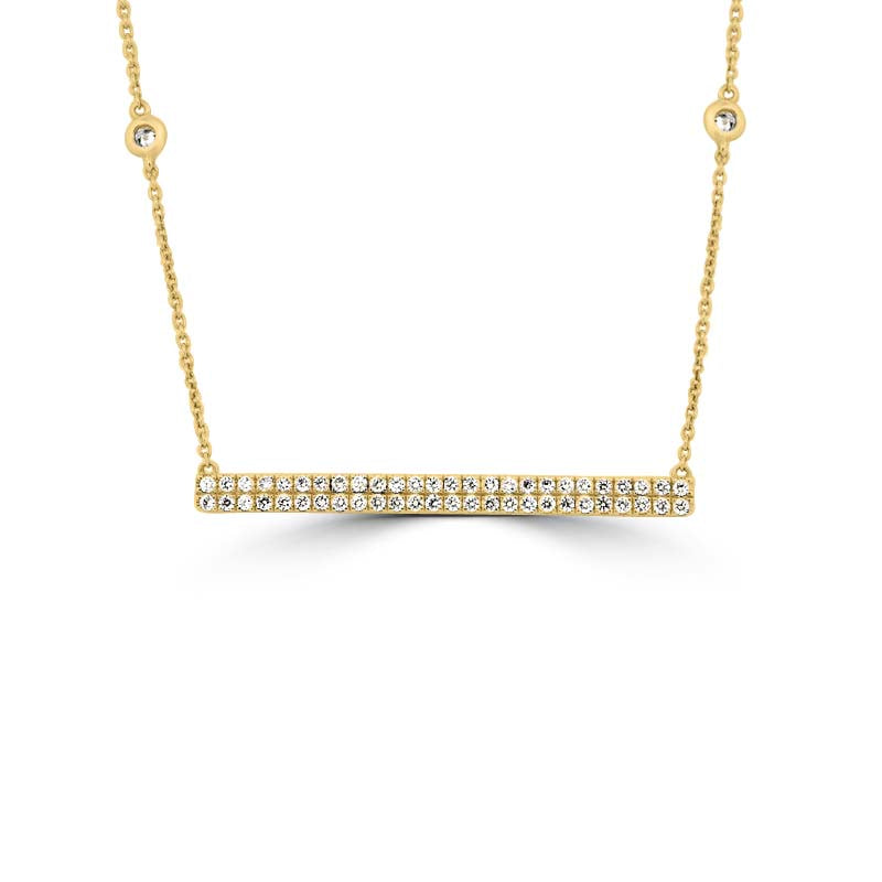 Diamond "Bar" Necklace