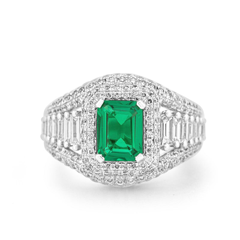 "Harper" Green Emerald Ring