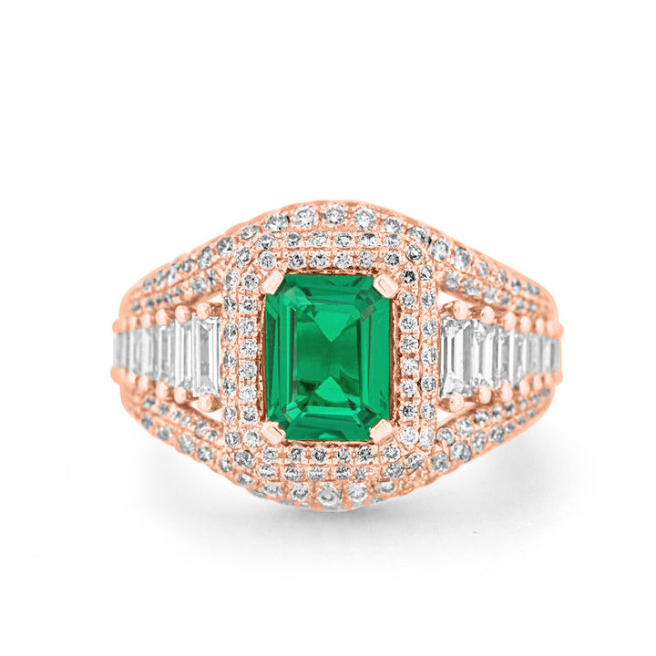 "Harper" groene smaragdgroene ring