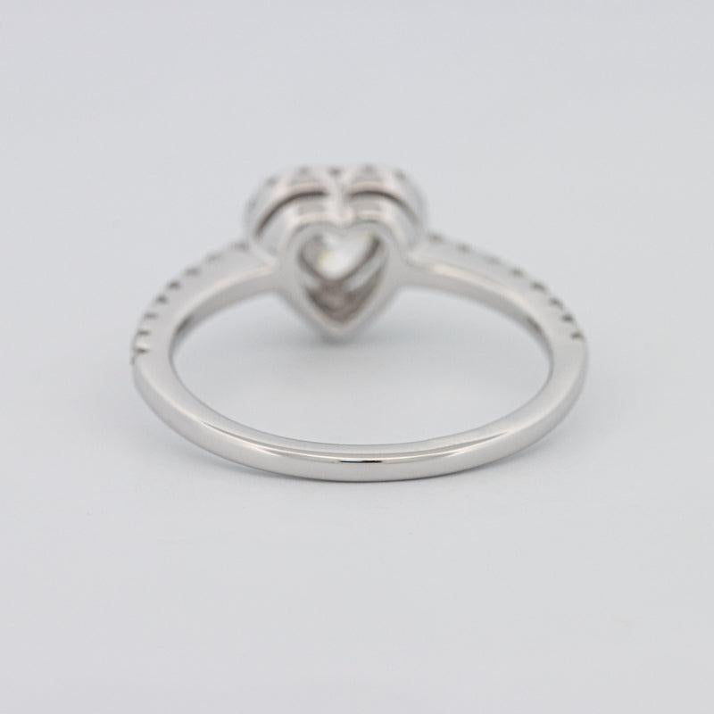 Heart-shaped Halo Diamond Ring