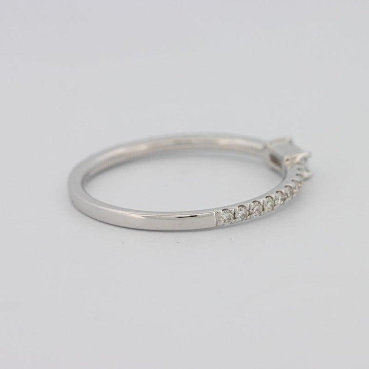 Horizontal Baguette Solitaire ring (small)