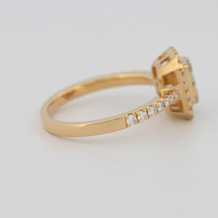 INVISIBLE RECTANGULAR DIAMOND RING (SMALL)