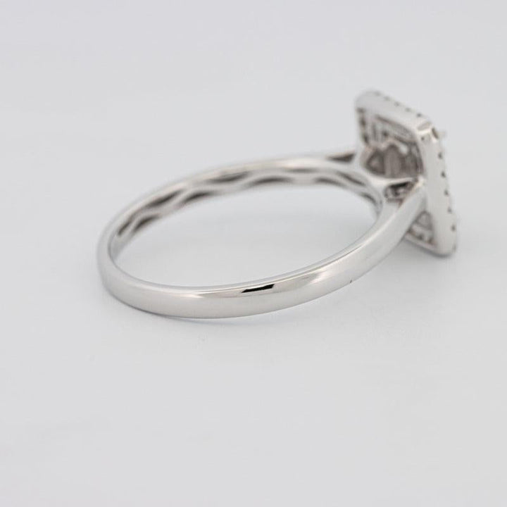 Invisible Halo Square Diamond ring