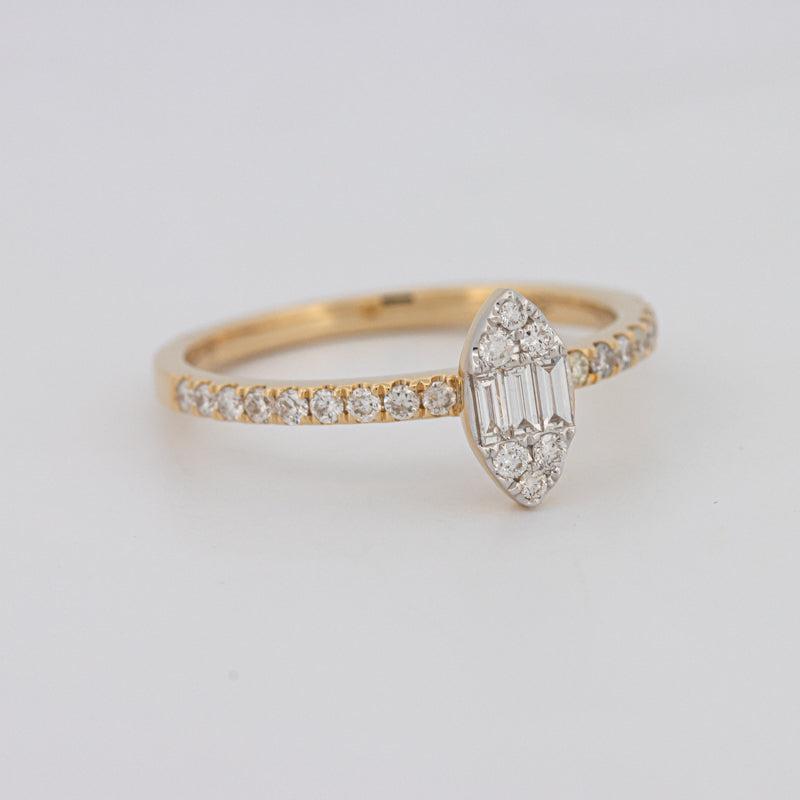 Invisible Marquise Diamond ring