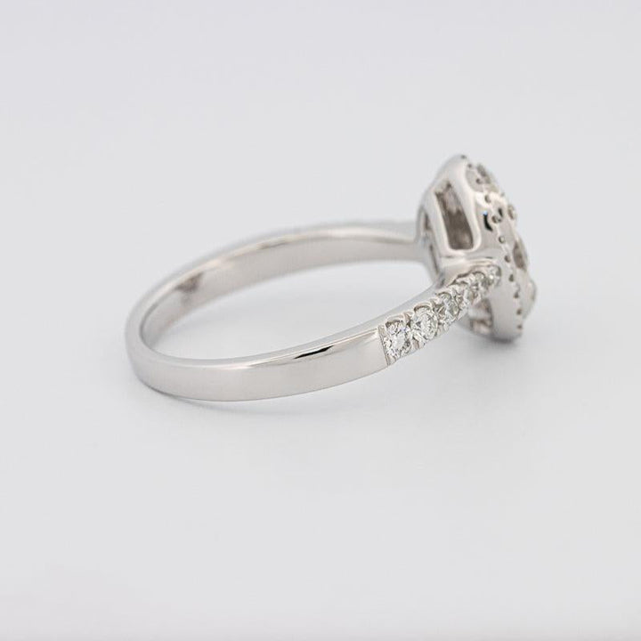 Invisible Oval Diamond Ring