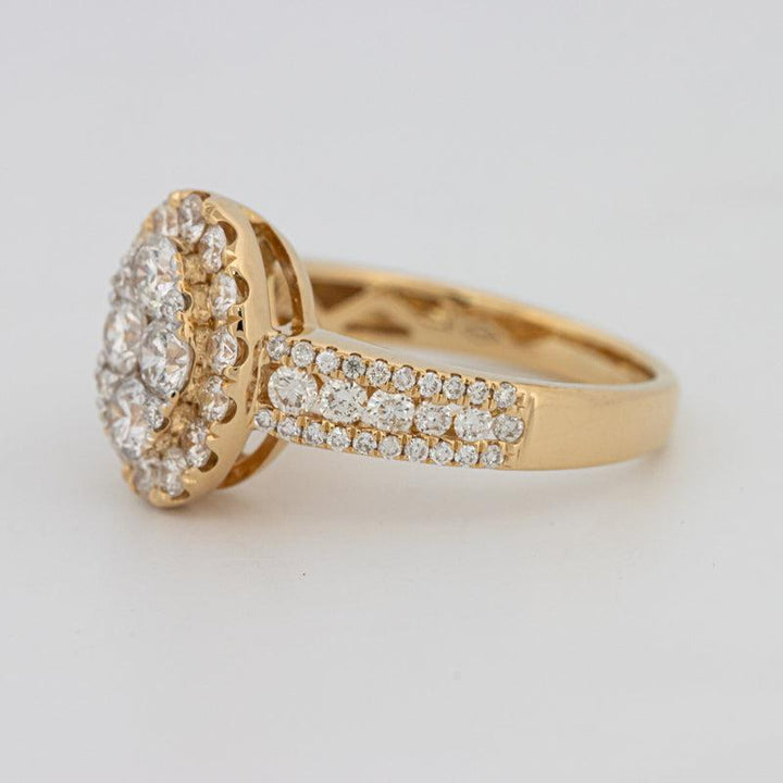Invisible Oval Diamond ring