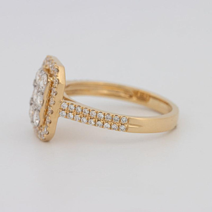 Invisible Rectangular Diamond Ring