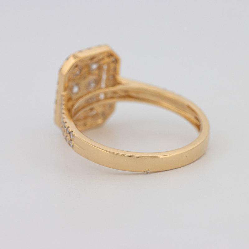 Invisible Rectangular Diamond Ring