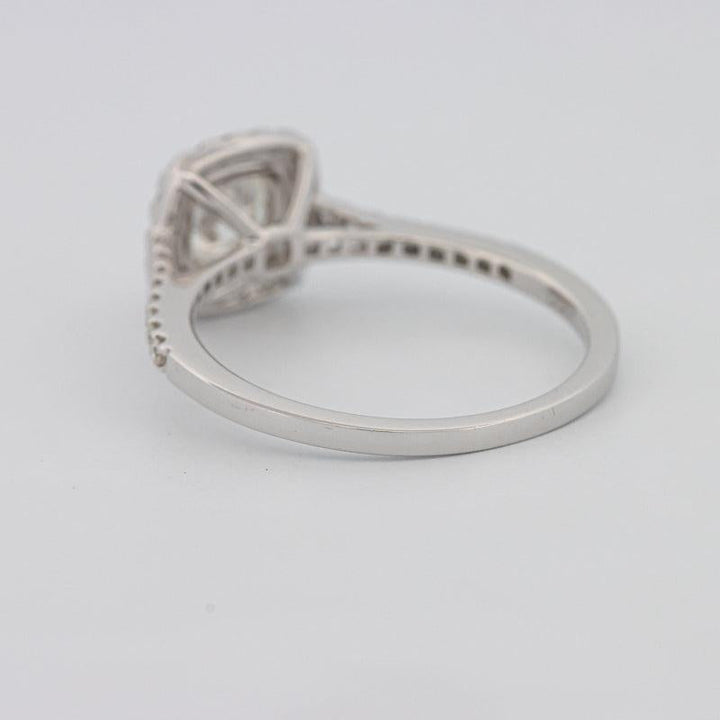 Square Radiant Halo Diamond ring