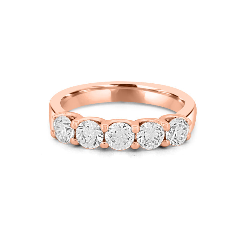 5 Half Round Floating Eternity Ring