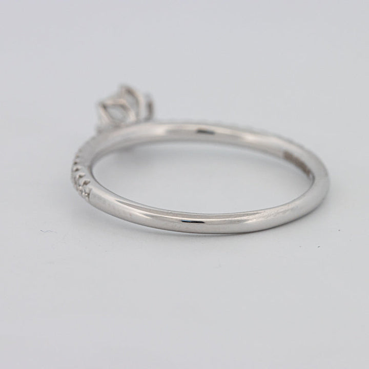 Ronde Solitaire Pavé-ring
