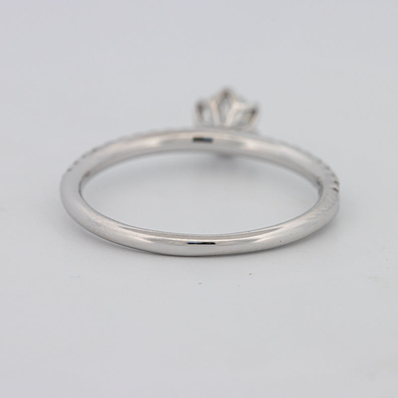 Ronde Solitaire Pavé-ring