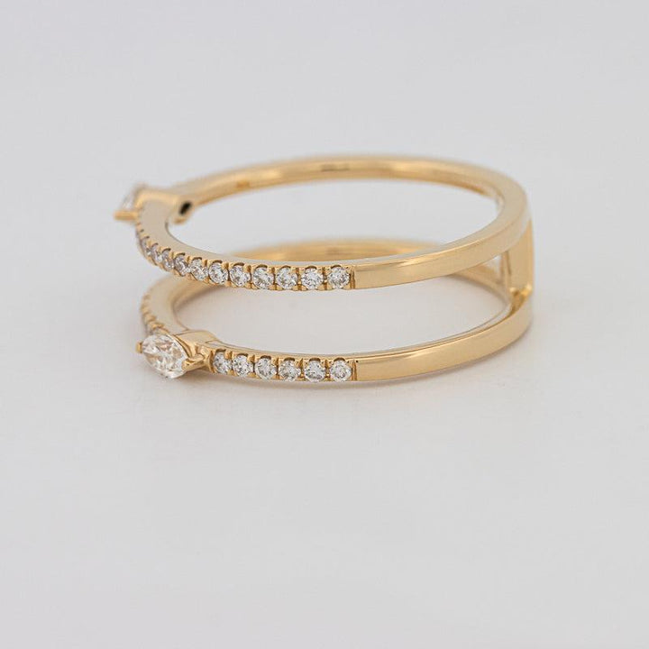 Twin Marquise Pave Ring