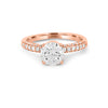 Under-Halo Ronde Pave Solitaire