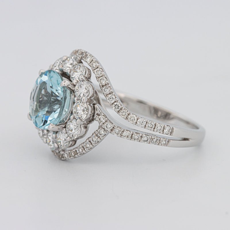 Aquamarine "Saturn" Ring - ZIZOV DIAMONDS
