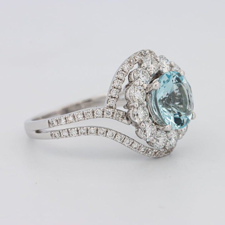 Aquamarine "Saturn" Ring - ZIZOV DIAMONDS