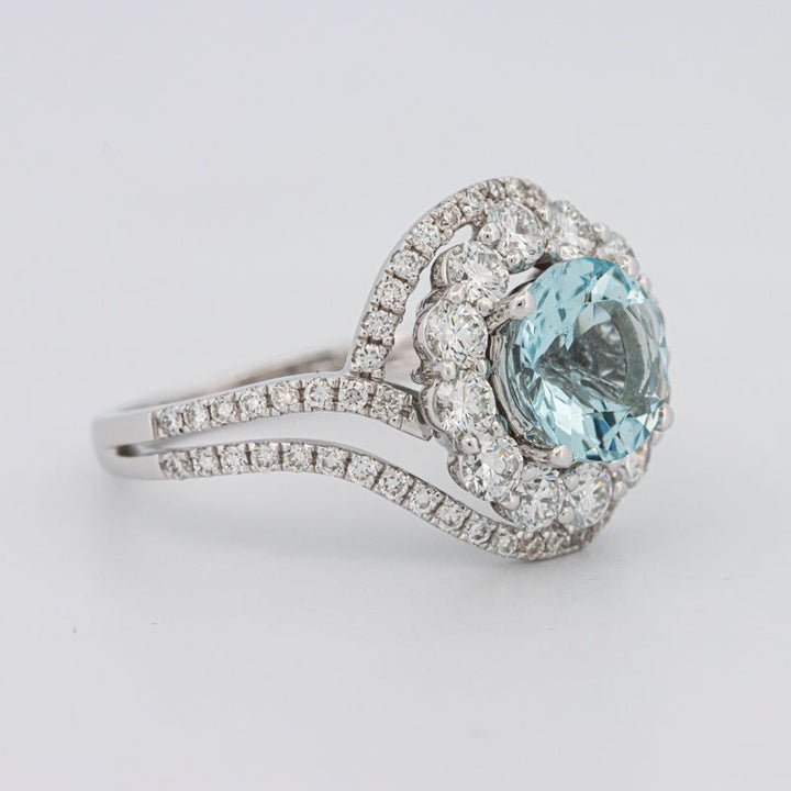 Aquamarine "Saturn" Ring - ZIZOV DIAMONDS