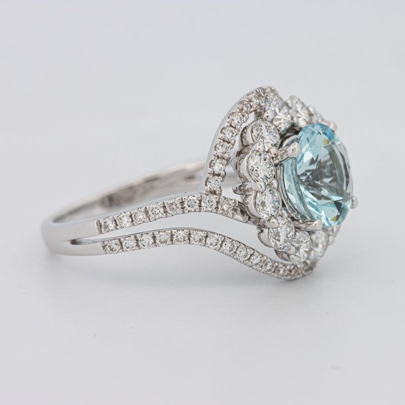 Aquamarine "Saturn" Ring - ZIZOV DIAMONDS