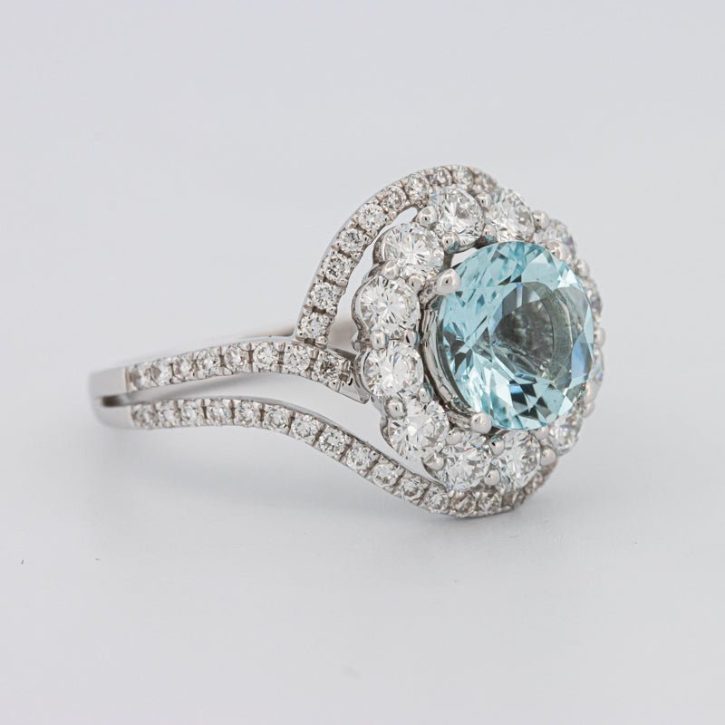 Aquamarine "Saturn" Ring - ZIZOV DIAMONDS