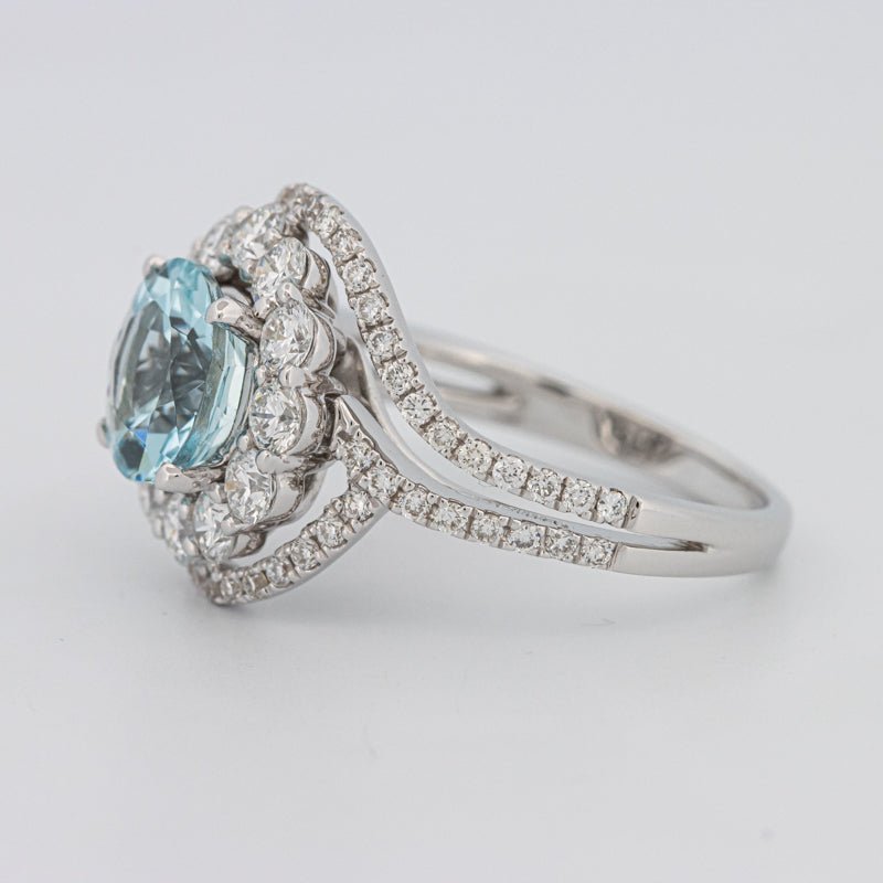 Aquamarine "Saturn" Ring - ZIZOV DIAMONDS