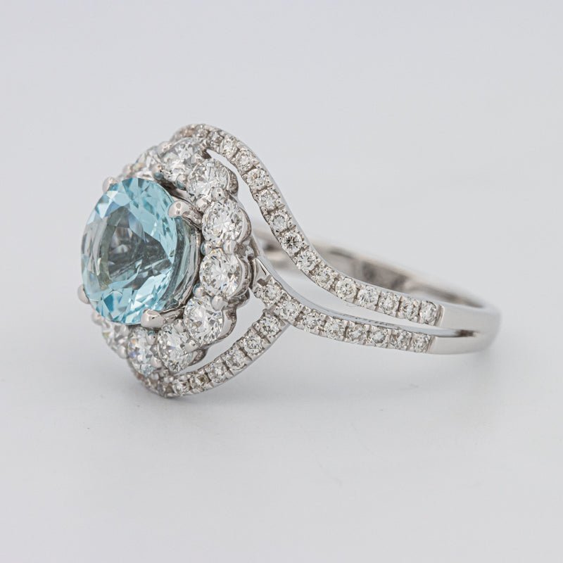 Aquamarine "Saturn" Ring - ZIZOV DIAMONDS