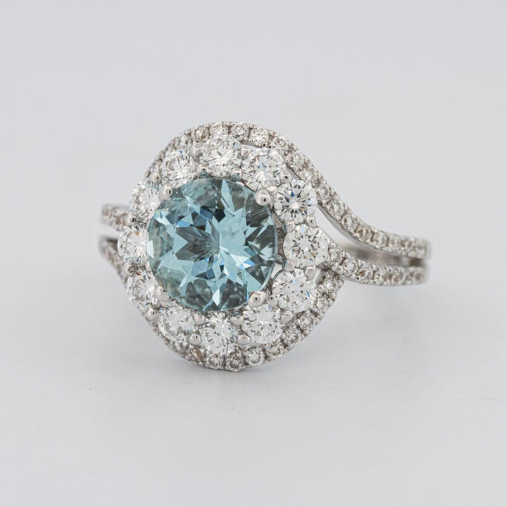 Aquamarine "Saturn" Ring - ZIZOV DIAMONDS
