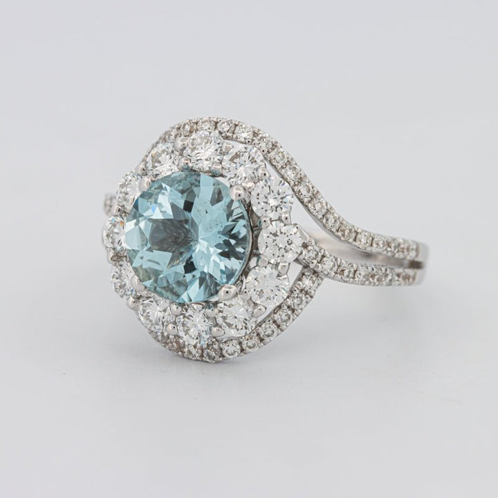 Aquamarine "Saturn" Ring - ZIZOV DIAMONDS