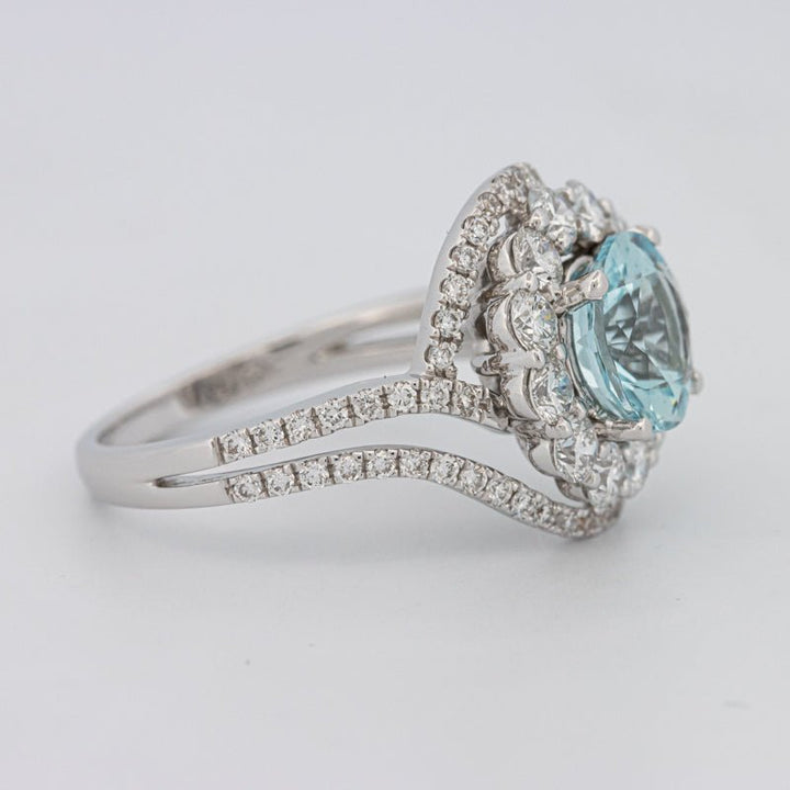 Aquamarine "Saturn" Ring - ZIZOV DIAMONDS