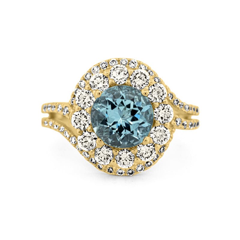Aquamarine "Saturn" Ring - ZIZOV DIAMONDS