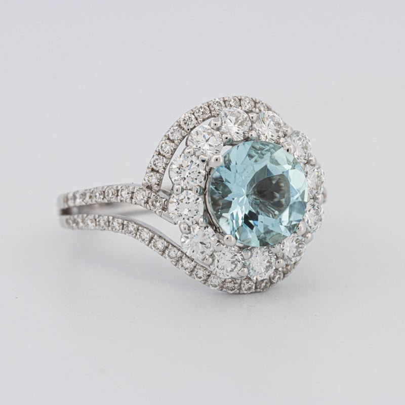 Aquamarine "Saturn" Ring - ZIZOV DIAMONDS