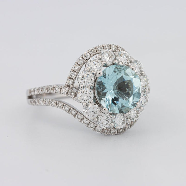Aquamarine "Saturn" Ring - ZIZOV DIAMONDS