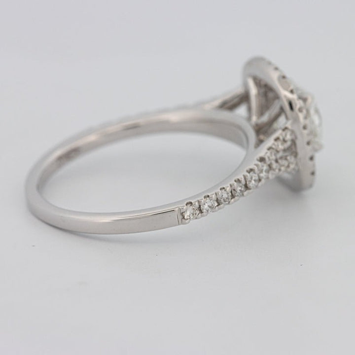 "Bella" Halo Solitaire (medium) - ZIZOV DIAMONDS