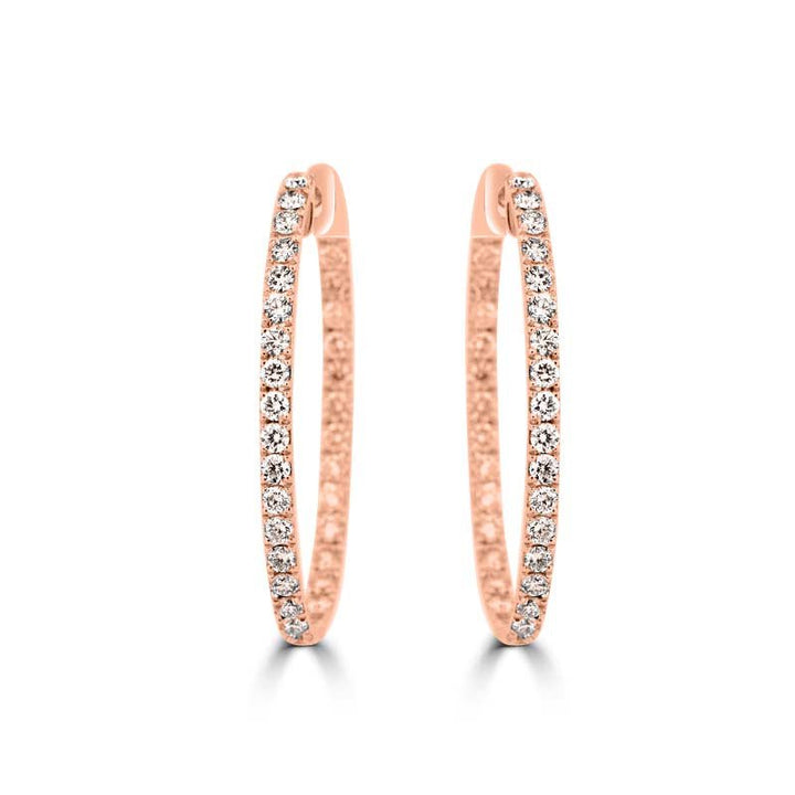 Big Diamond Hoops (LG) - ZIZOV DIAMONDS