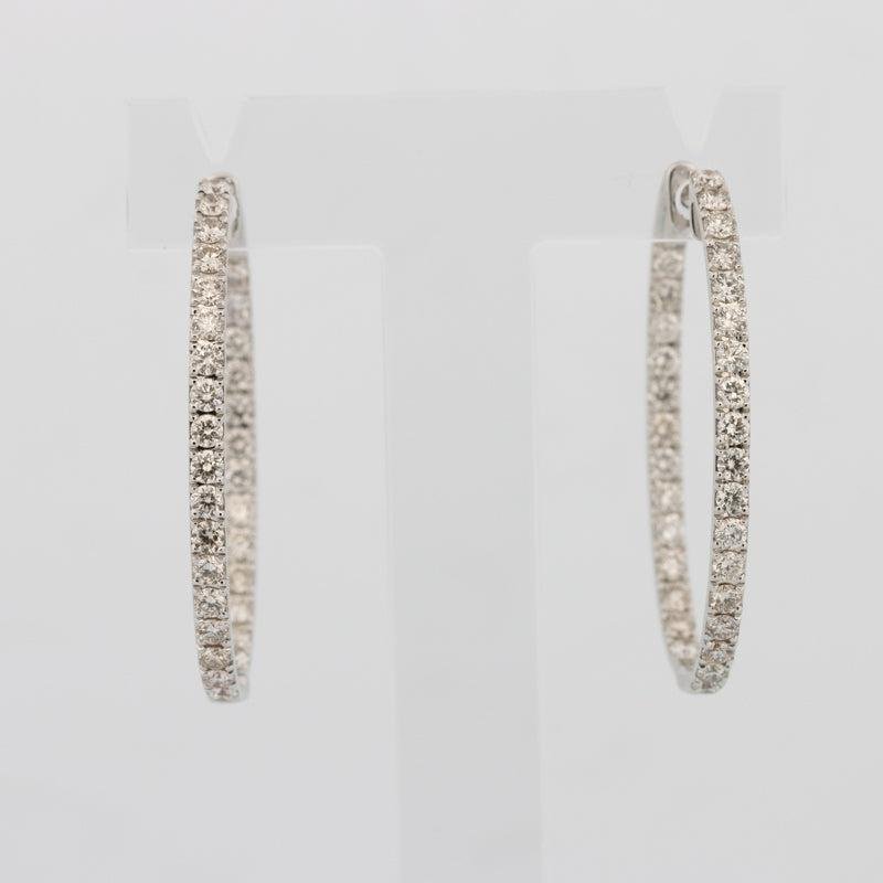 Big Diamond Hoops (LG) - ZIZOV DIAMONDS