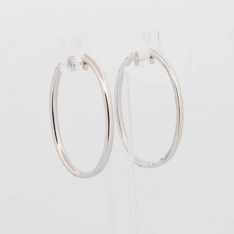 Big Diamond Hoops (LG) - ZIZOV DIAMONDS